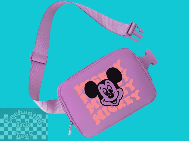 Disney Belt Bag | Retro Mickey Mouse Belt Bag | Fanny Pack | Over Shoulder Bag | Bachelorette Bag | Everywhere Athletic Cross Body Bag