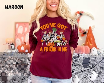 Toy Story Unisex Sweatshirt, Vintage Halloween t-shirt, Retro Halloween Sweatshirt, Fall Sweatshirt, Toy Story t-shirt, Woody Buzz Lightyear