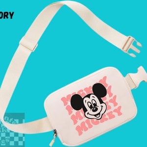 Disney Belt Bag | Retro Mickey Mouse Belt Bag | Fanny Pack | Over Shoulder Bag | Bachelorette Bag | Everywhere Athletic Cross Body Bag