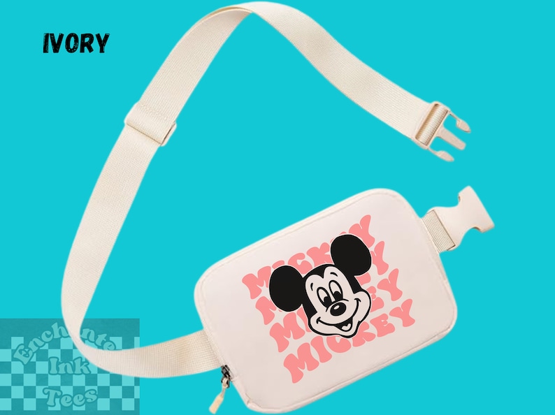 Disney Belt Bag | Retro Mickey Mouse Belt Bag | Fanny Pack | Over Shoulder Bag | Bachelorette Bag | Everywhere Athletic Cross Body Bag