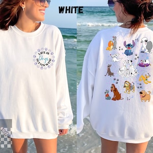 Disney Dogs Doodles Unisex Sweatshirt, Vintage Disney t-shirt, Life is Better With Dogs t-shirt, Disneyland outfit shirt, Dog Lover Shirt