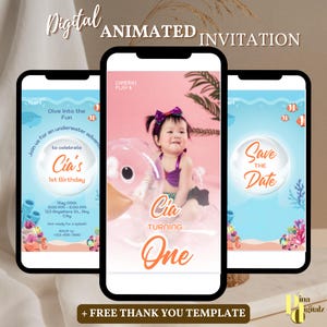 Under The Sea Birthday Invitation Template, Editable Ocean Animals Party Invite, Magical Sea Life Invitation Template, Instant Download