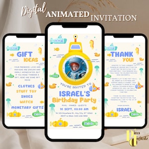 Under The Sea Birthday Invitation Template, Editable Ocean Animals Party Invite, Magical Sea Life Invitation Template, Instant Download