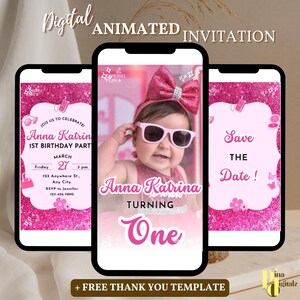 Pink Fashion Doll Birthday Party Invitation, Girl Invitation, Pink Sparkle Invite, Instant Digital Download, DIY Editable Template