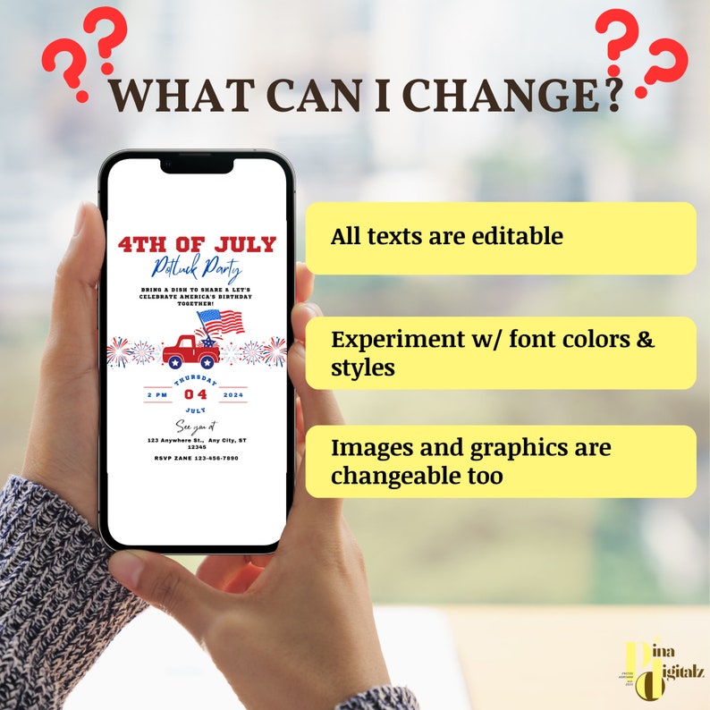 july 4th party invitation template