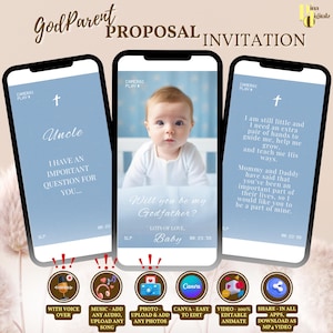 Tarjeta digital ¿Serás mi padrino?, Tarjeta de propuesta digital de padrino, Tarjeta electrónica ¿Serás mi padrino?, Texto, Redes sociales ANIMADA BAP0051