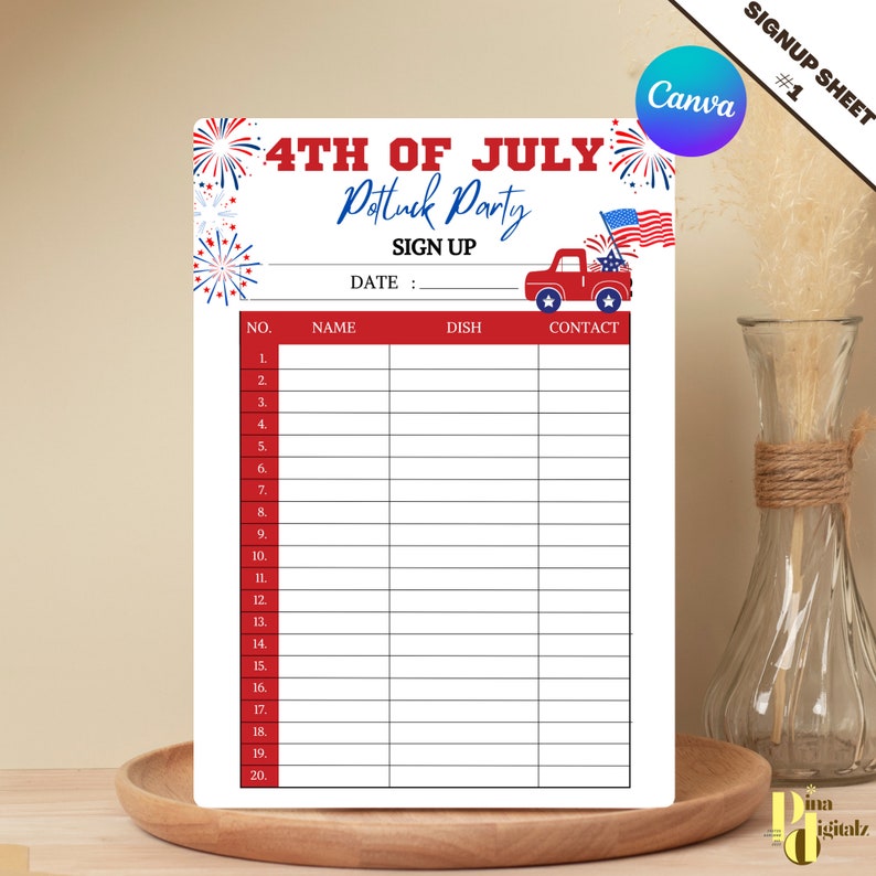 july 4th party invitation template