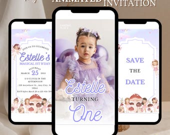 Editable Fairy Birthday Invitation Template Enchanted Whimsical Garden Forest Girl Invite Floral Magical