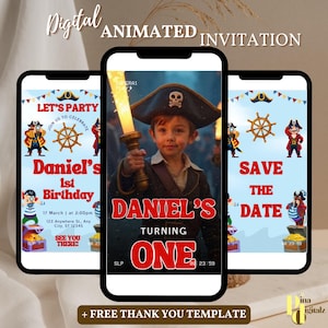Modèle d'invitation de pirate, invitation de pirate modifiable, invitation de carte au trésor, invitation avec un trésor, bateau pirate Kraken, fête de pirates