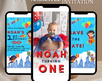 Editable Superheroes Birthday Invitation Template, Spider-Man Iron Man Birthday Invite, Avengers Party Editable Template
