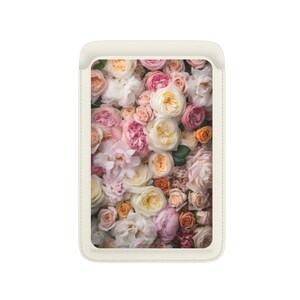 Kaartorganizer Bloemen Esthetisch Bloemen Bladeren Mag veilige portemonnee Magnetische portemonnee Compatibel met iPhone 15 iPhone 14 iPhone 13 SE Pro Max Plus afbeelding 4