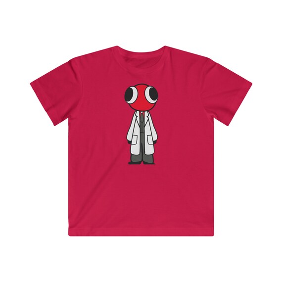 Red Scientist Rainbow Friend Kids T-Shirt for Sale by