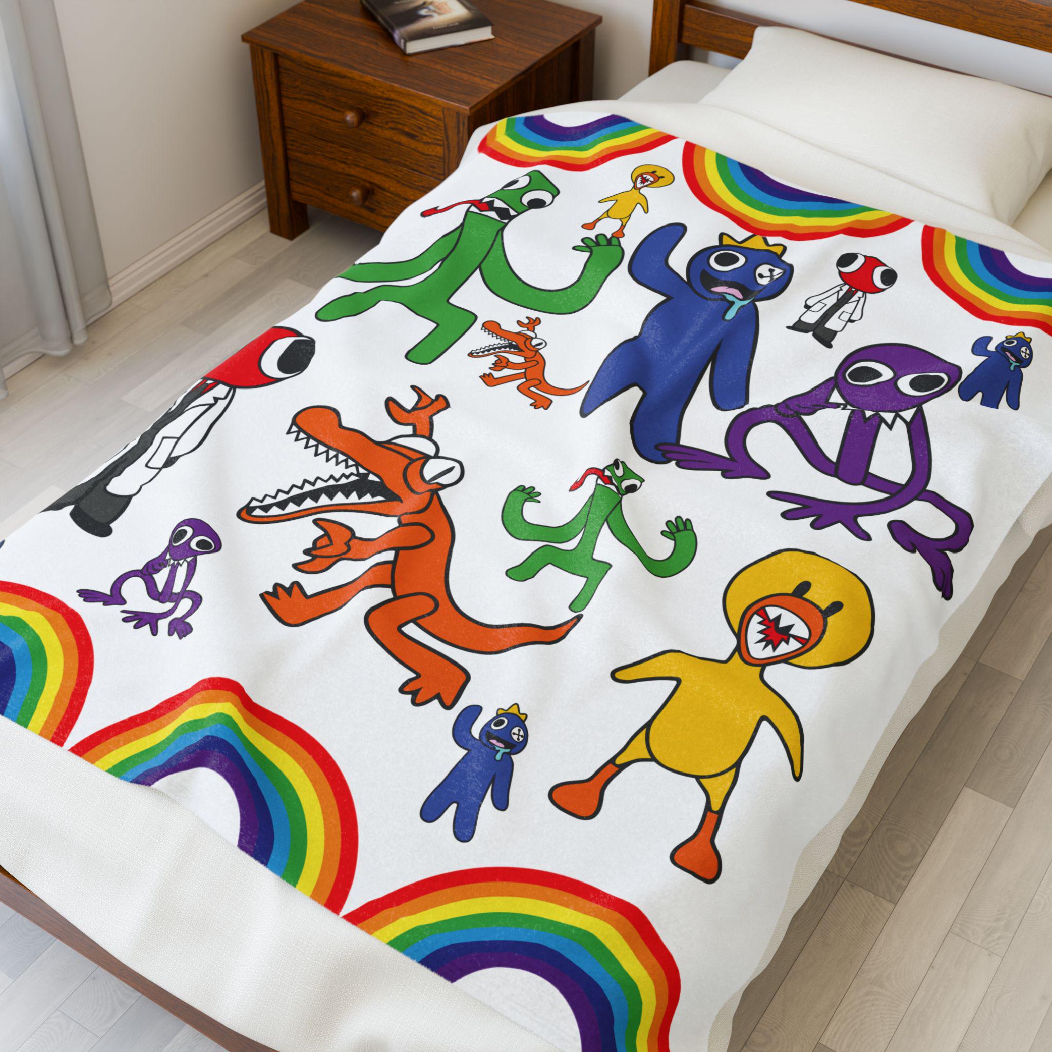 Kids Blanket, Rainbow Friends, Plush 50