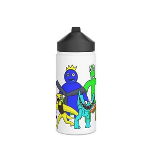 Personalized- Rainbow Friends Roblox Stainless Steel Water Bottle, Standard Lid, cup for kids image 5