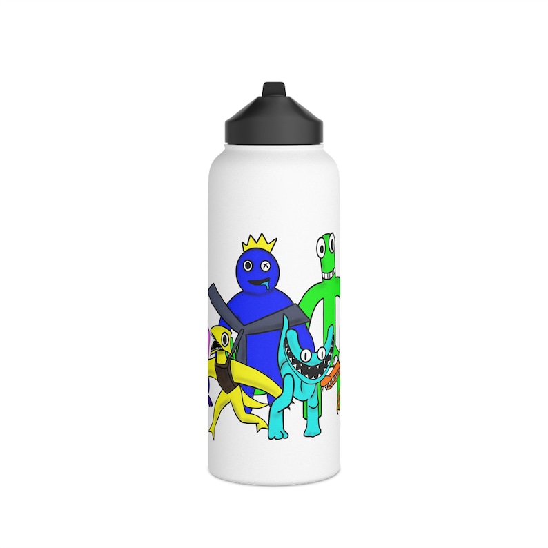 Personalized- Rainbow Friends Roblox Stainless Steel Water Bottle, Standard Lid, cup for kids image 1