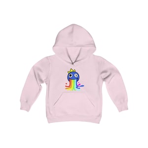 Rainbow Friends Youth Hoodie: Kids Graphic Sweatshirt