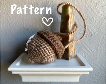 Crochet Acorn Pouch PATTERN ONLY!!