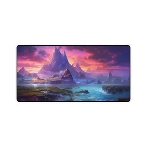 Magic The Gathering Mountain Landscape Playmat/Desk Mat/Mountain/TCG Playmat/Tabletop Game/RPG Playmat/MTG/Magic/Landscape