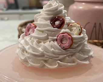 I Donut Care/Faux Whipped Topper/Fake Whipped Topper/Rae Dunn/Fake MugTopper/Faux Donut Whipped Topper/Faux sweets Whipped Topper