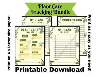 Plant Care Tracker Bundle | Printable Journal (PDF)