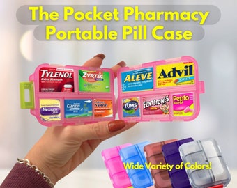 Pocket Pharmacy Pill Case | Travel Pill Organizer Medication Organizer