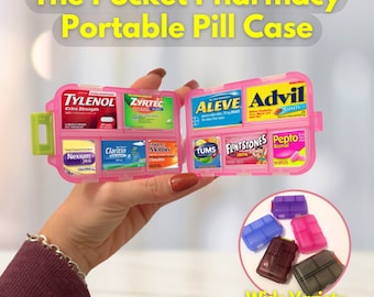 Pocket Pharmacy Pill Case | Travel Pill Organizer Medication Organizer