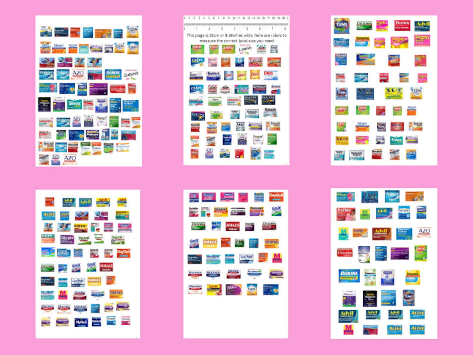 Printable Medicine Labels Pill Container, Travel Pill Case, Pill Case