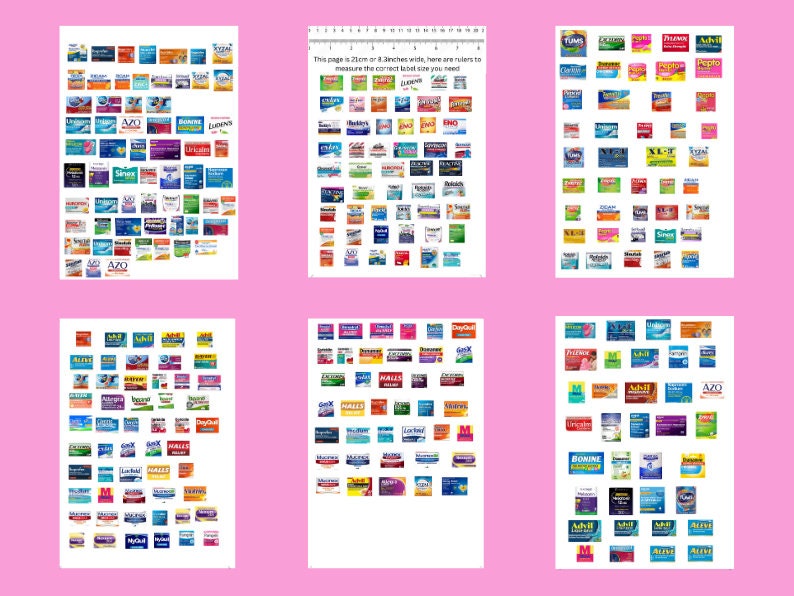 Printable Medicine Labels | Pill Container, Travel Pill Case, Pill Case ...