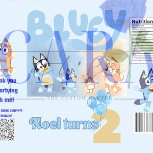 Bluey Chip bags Party Favors Birthday Party