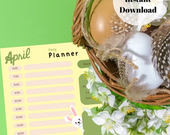 Daily Planner, Digital Planner, Printable Planner, Instant Download, Daily Schedule