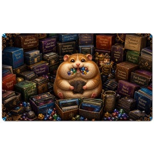Hamster Hoarder Desk Mat