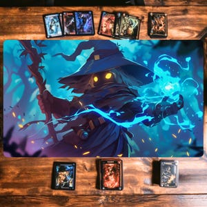 Arcane Spellcaster TCG Playmat/Mystic Wizard MTG Playmat/ 24x14 MTG Mouse Pad