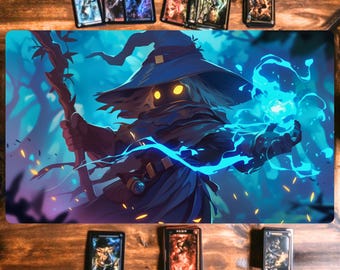 Arcane Spellcaster MTG Playmat: Mystic Wizard TCG Mouse Pad
