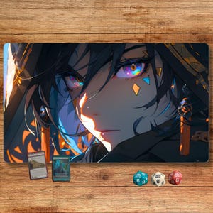 Sorcerer Themed TCG Playmat/Magic the Gathering Playmat/ Fantasy TCG Mat / 24x14 Playmat/ Druid Mtg Playmat/ Magus Playmat/