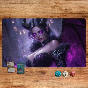 Night Creature TCG Playmat – 24x14 MTG Mouse Pad – Magic the Gathering Gift – Gaming Desk Mat for Card Games & Collectors – Vampire Desk Mat