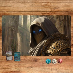 Battle Mage MTG Playmat: Arcane Warrior Desk Mat