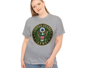 US ARMY Emblem / Unisex Heavy Cotton Tee