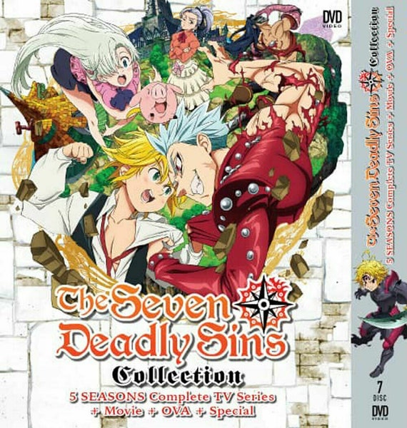 Buy DVD the Seven Deadly Sins Season 1 5 Vol.1 100 End 2 Movies 2 OVA Special Online in India Etsy