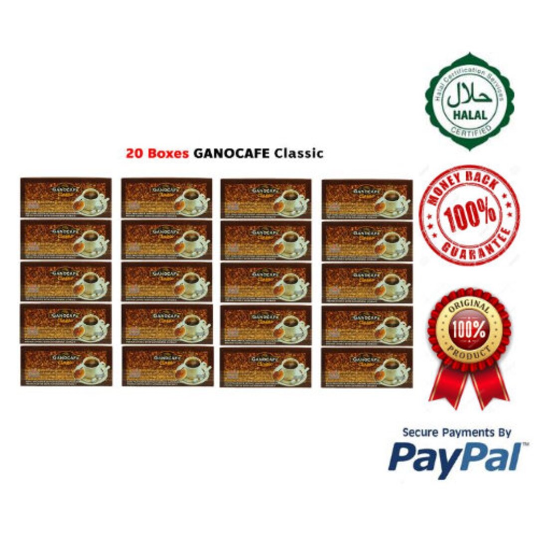 20 Box Ganocafe Classic Instant Black Coffee Free Express Etsy