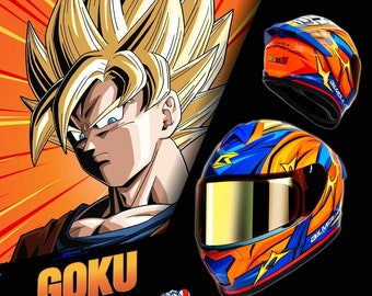 Bilmola Full Face Helmet Goku Special Edition Size XL