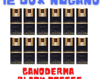 12x Nugano Black Coffee 100% Organic Ganoderma Lucidum Reishi Dark Express Shipping
