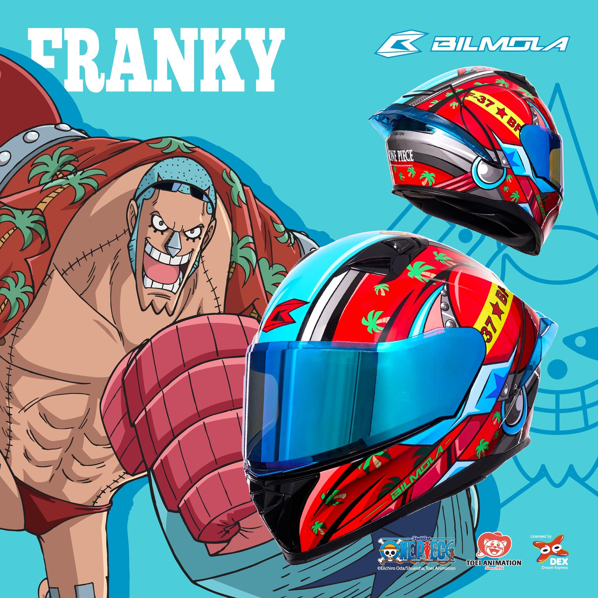 Bilmola Franky Full Face Single Visor Helmet Special Edition Size