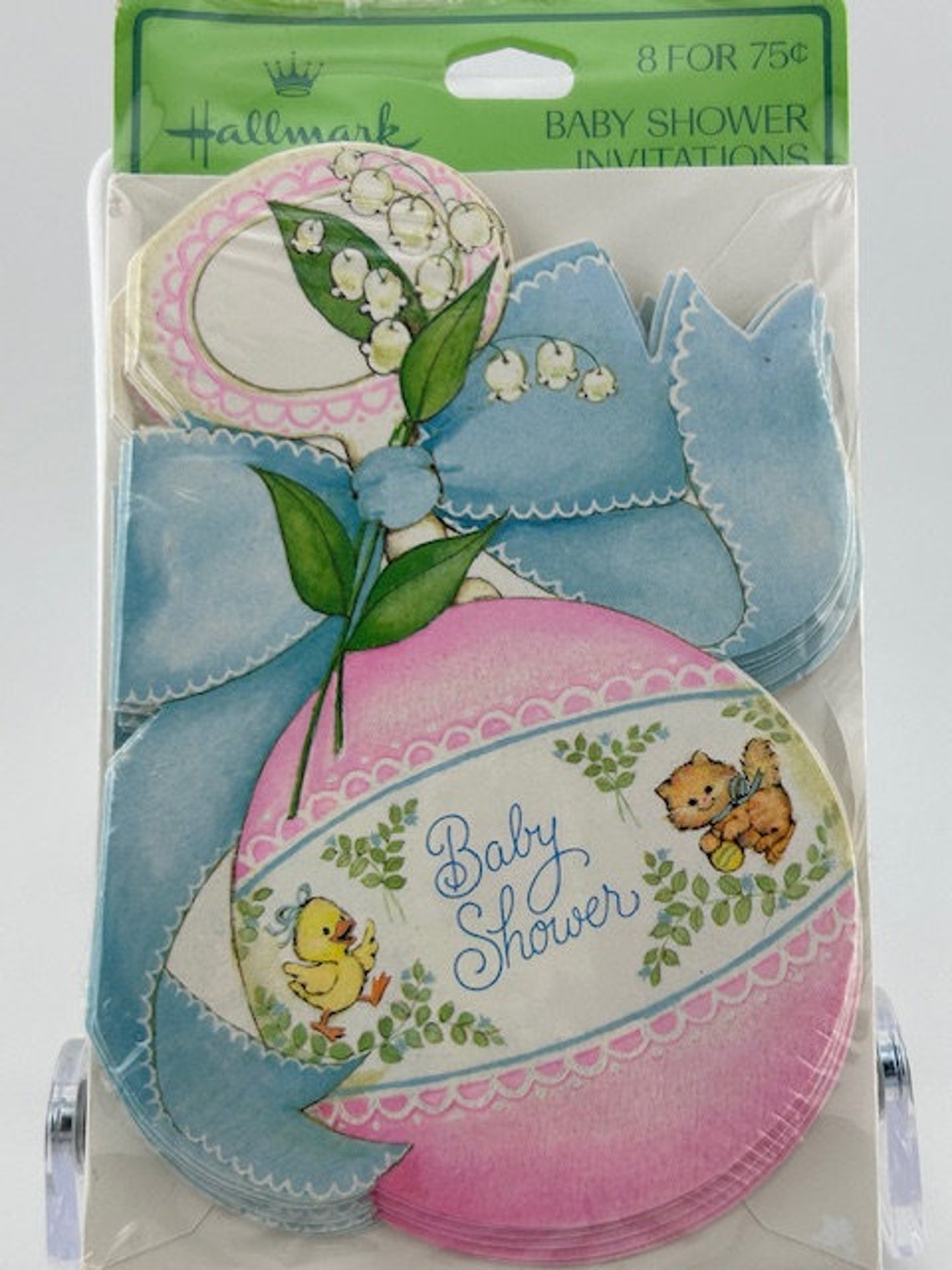 Vintage Hallmark Baby Shower Invitations package of 8 - Etsy