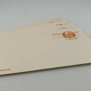 Lot of 4 John Hancock Patriot 10 cents Postcards Scott #UX75 c1978 Unused