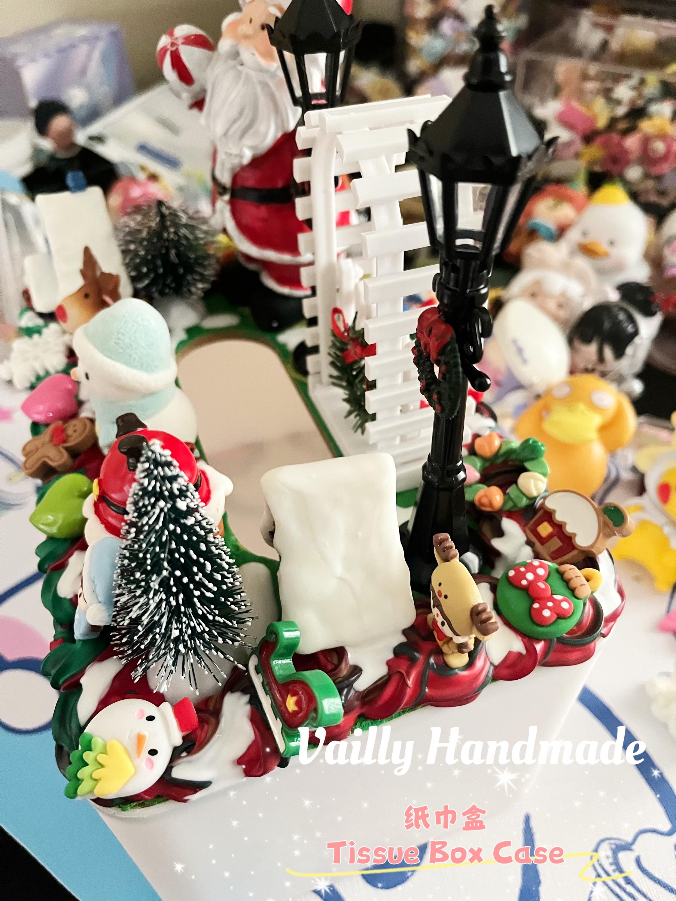 Handmade Decoden Kirby Christmas Santa Claus Tissue Box Case - Etsy