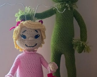 Grinch and Cindy Lou inspired crochet patterns