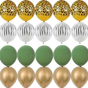 Safari Balloons , wild animals 12inches set of 20 piece