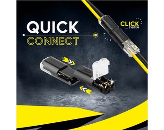 1 pair - QUICK-CONNECT quick connector | plug connector | universal connector | cable connector | wire connector | line connector
