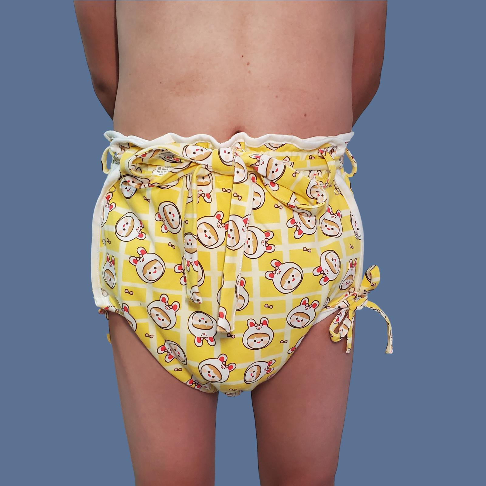 ABDL Diaper Cover Japanese Style, Reusable Cotton Adult Diaper