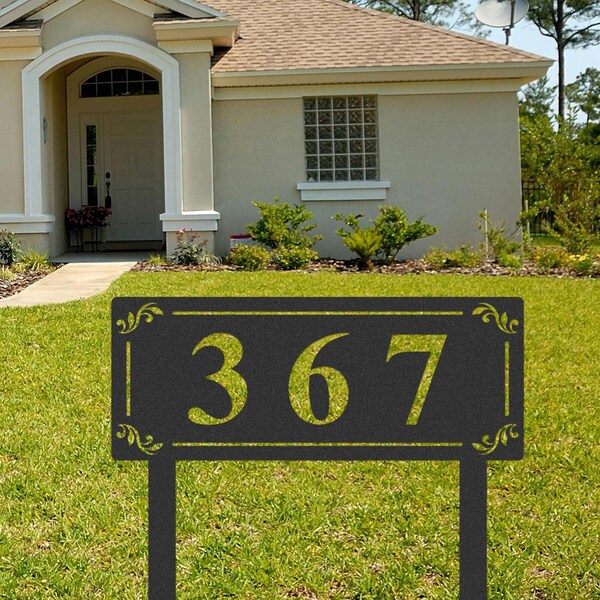 House Number Stake - Etsy